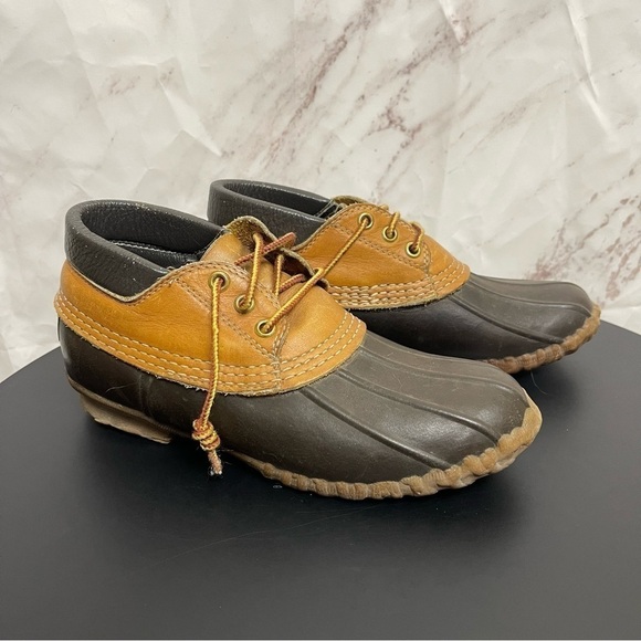 Vintage L.L. Bean Low Top Duck Maine Hunting Shoe Boot - Picture 1 of 5